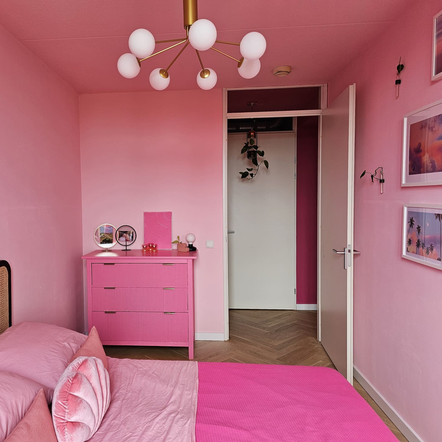 See This IKEA HEMNES Dresser s DIY Pink Bold Makeover Apartment Therapy
